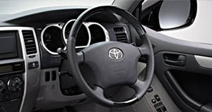Wood pitch steering wheel (Kurogi eye)