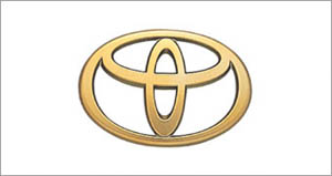 Gold emblem (the Toyota symbol (for rear))