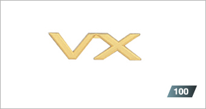 Gold emblem (grademark (for rear) VX)