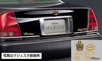 Gold emblem [24 gold-plating types] (the Toyota symbol (for rear)) (Model symbol mark &lt\; crown mark &gt\;) (car name logograph (for rear) &lt\;MAJESTA&gt\;) (&lt\;V8&gt\;) (&lt\;V8i−Four&gt\;)