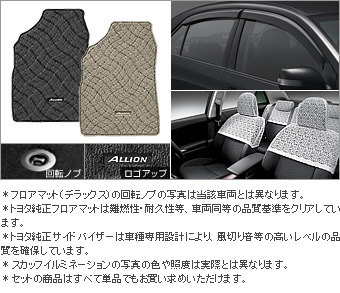 BASIC set (type 3) BASIC item (set item 1 (half seat cover))(Floor mat (deluxe))(Side visor (BASIC))