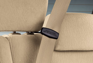 Rear seat belt hook