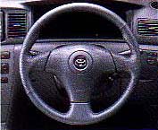 Leather volume steering wheel black