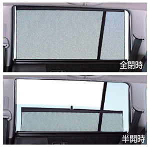 Roll blind (rear doors roll shade)