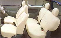 Leather pitch seat cover