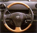 Leather volume steering wheel
