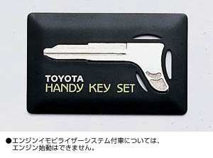 Handy key set (containing key cutting charge)