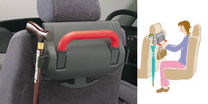 Seat back grip (umbrella holder attaching)