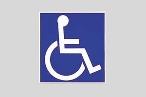 Wheelchair sticker (4 entrances)