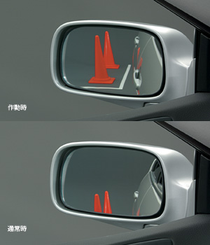 Reverse gearing mirror