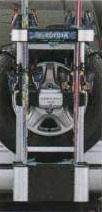 Rear tire mount type skiing rack