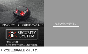 The automatic alarm set (self power siren to attach,) automatic alarm (besukitsuto multiple) (self power siren)